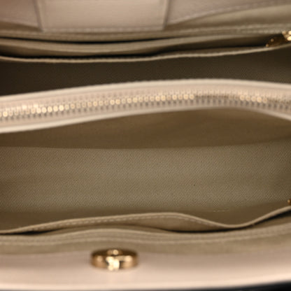 Chanel Grained Calfskin Small Bi-Color Neo Executive Shopper Tote Black Beige 6 of 13