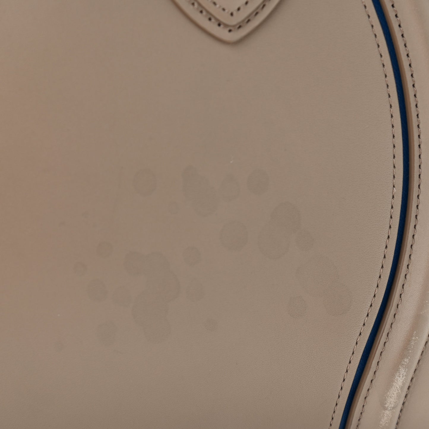 Smooth Calfskin Interstice Micro Luggage Light Taupe