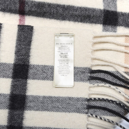 Burberry Cashmere Giant Check Fringe Scarf 4 of 4