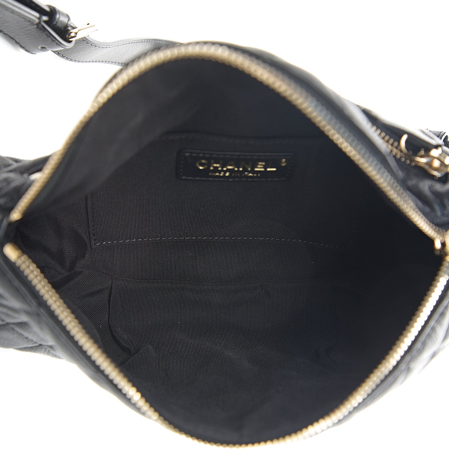 Chanel Calfskin Quilted Banane Waist Bag Fanny Pack Black 4 of 9
