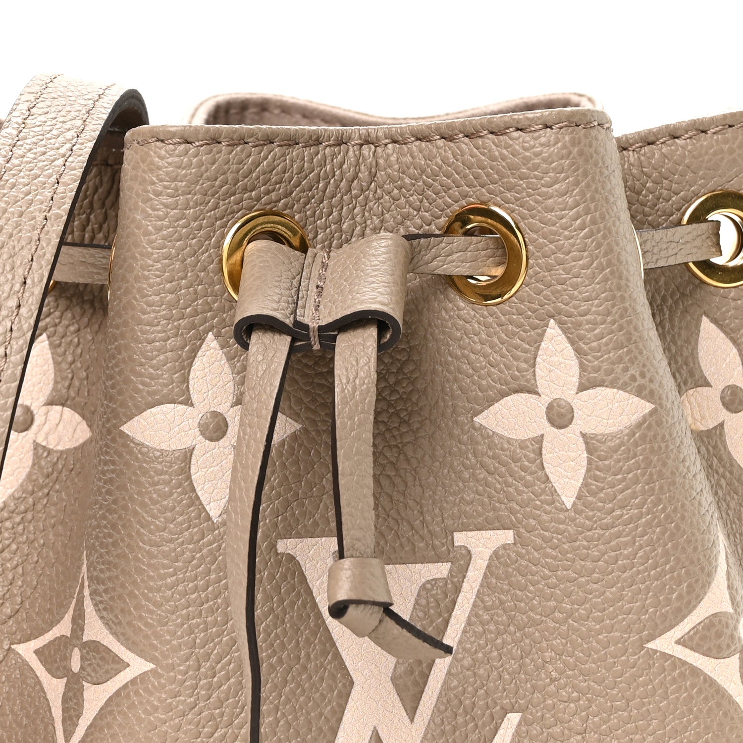 Louis Vuitton Empreinte Monogram Giant Nano Noe Tourterelle Creme 7 of 10