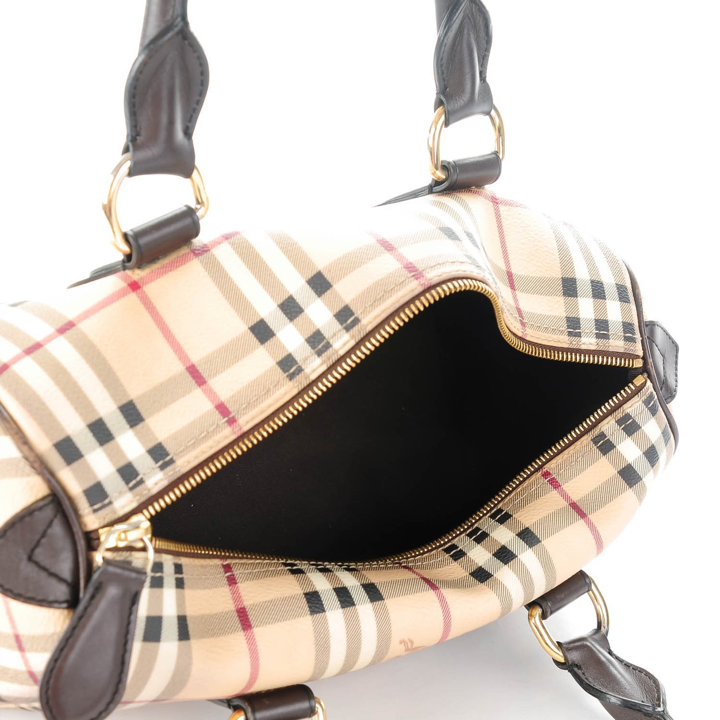 Haymarket Check Small Chester Bowling Bag Chocolate