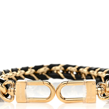 Louis Vuitton Calfskin Vanity Chain Pouch Shoulder Strap Black Gold 3 of 3