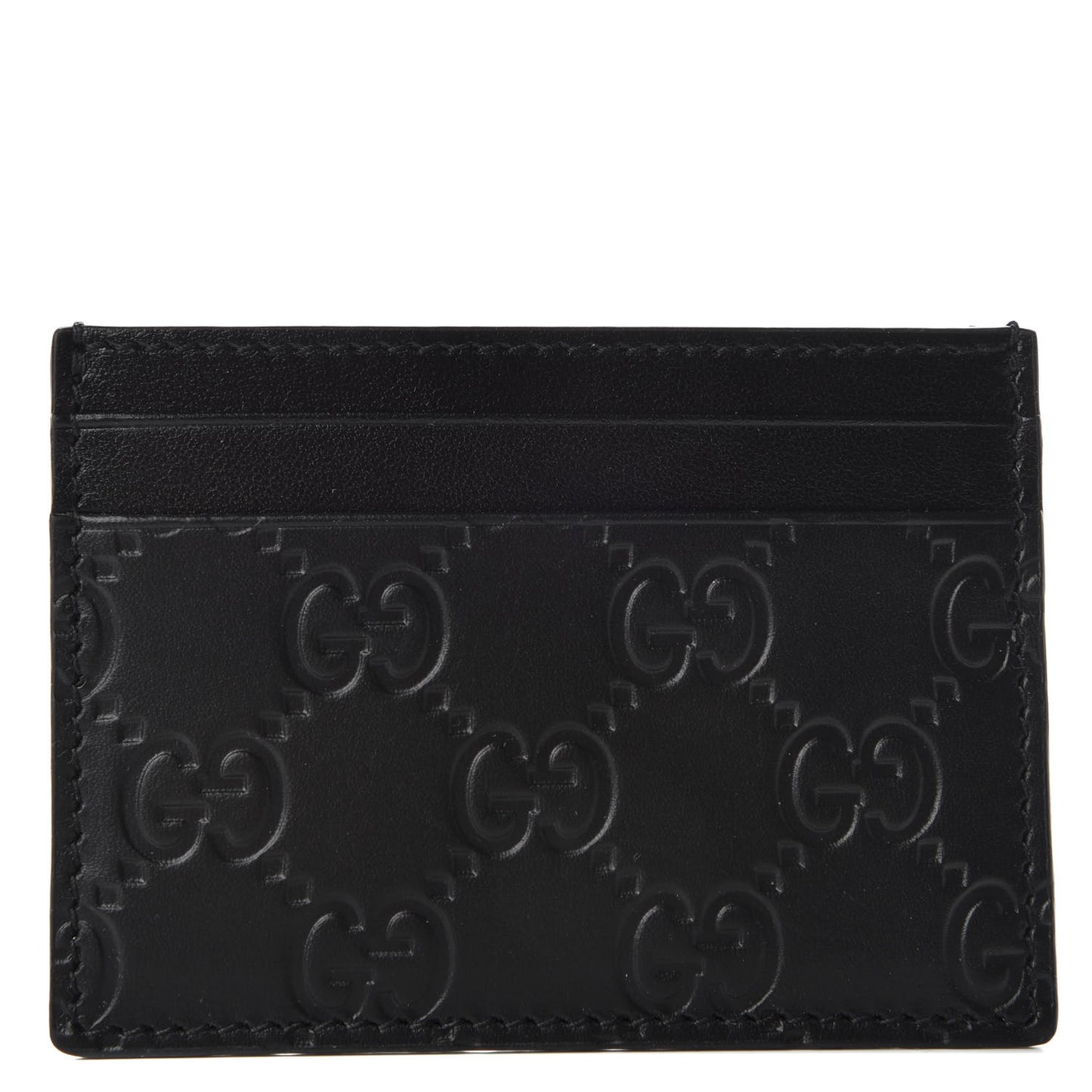 Guccissima Card Holder Black