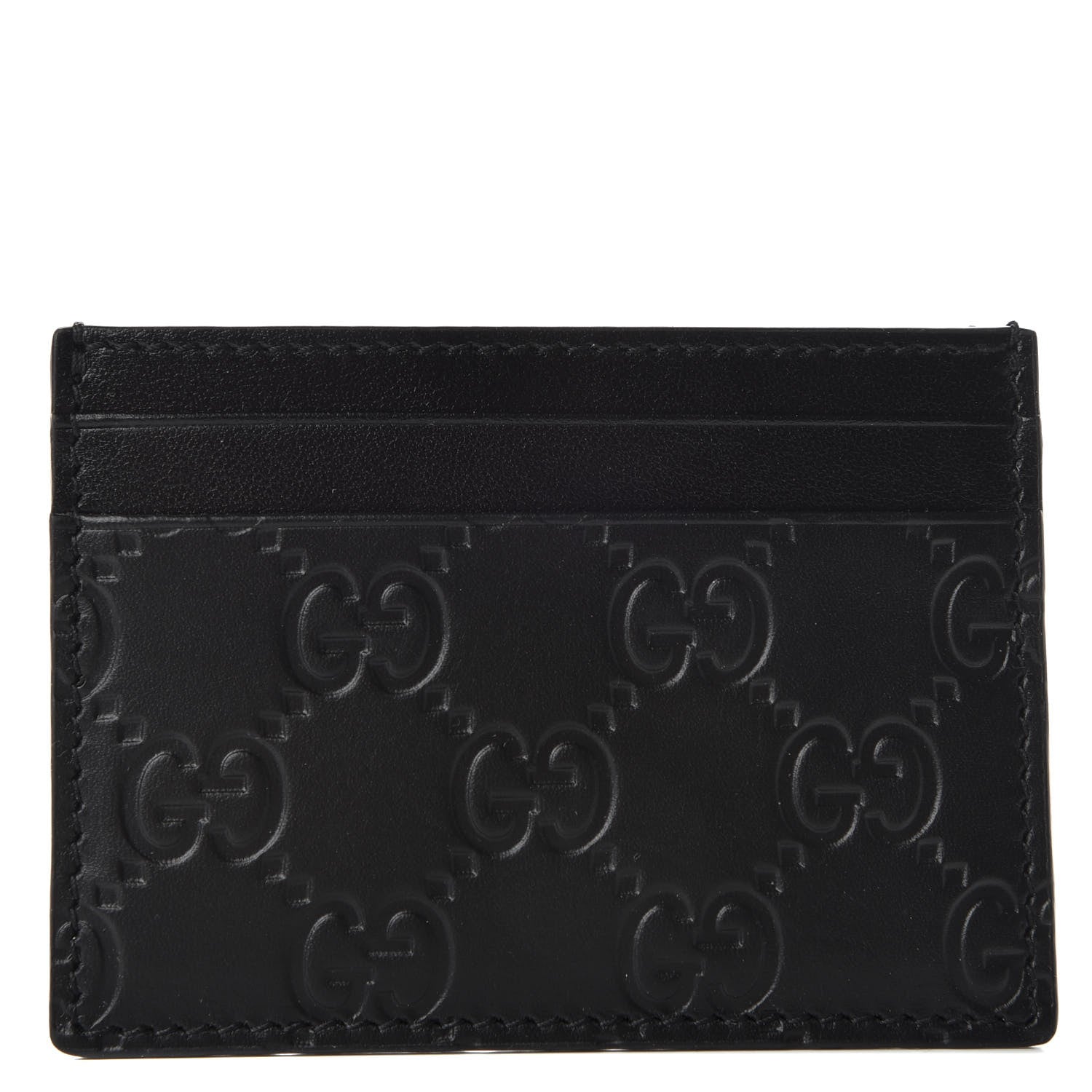 Gucci Guccissima Card Holder Black 1 of 6