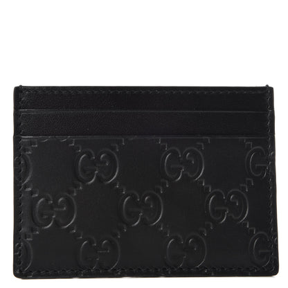 Gucci Guccissima Card Holder Black 1 of 6
