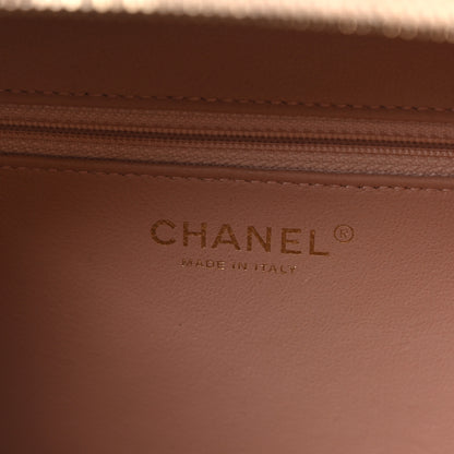 Chanel Caviar Quilted Large CC Filigree Vanity Case Beige 6 of 10