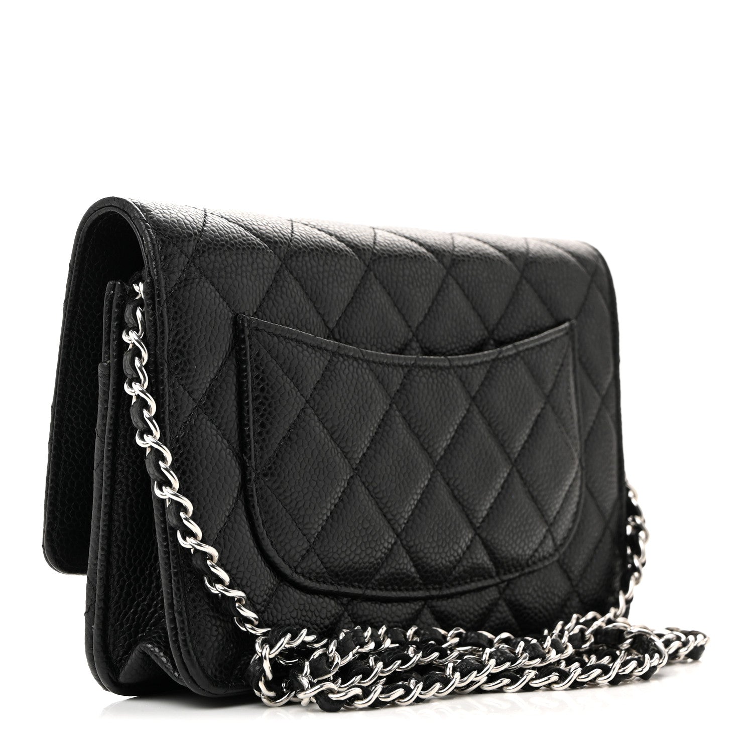 Chanel Caviar Quilted Wallet On Chain WOC Black 3 of 12