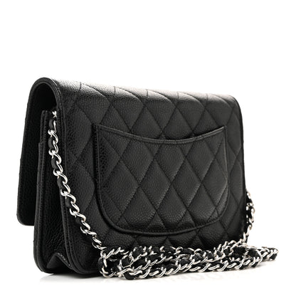 Chanel Caviar Quilted Wallet On Chain WOC Black 3 of 12