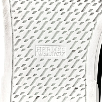 Hermes Velvet Womens Wing Sneakers 38.5 Black 7 of 9