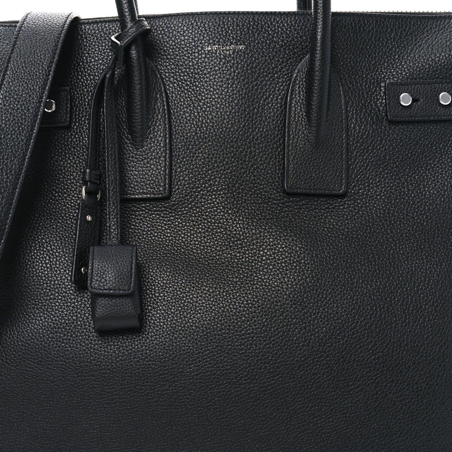 Grained Calfskin Sac De Jour Souple North South Tote Black