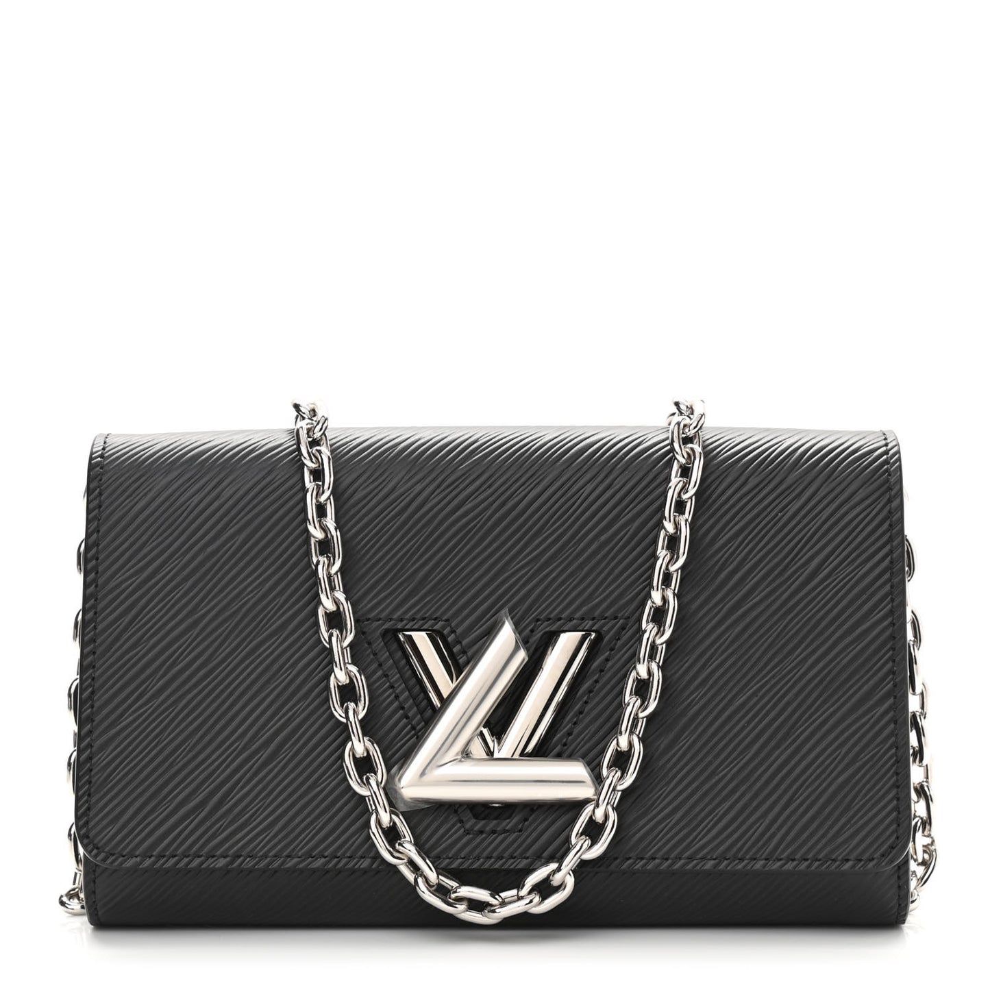 Epi Twist Chain Wallet Black