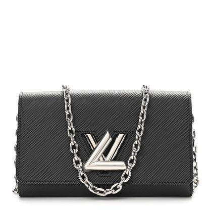 Louis Vuitton Epi Twist Chain Wallet Black 1 of 10