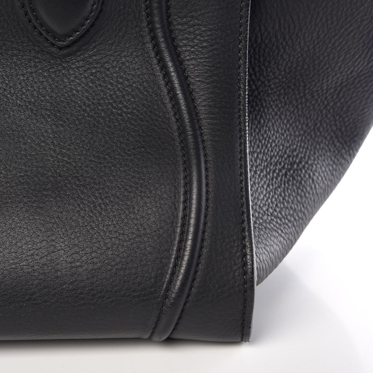 Supple Calfskin Medium Phantom Luggage Black