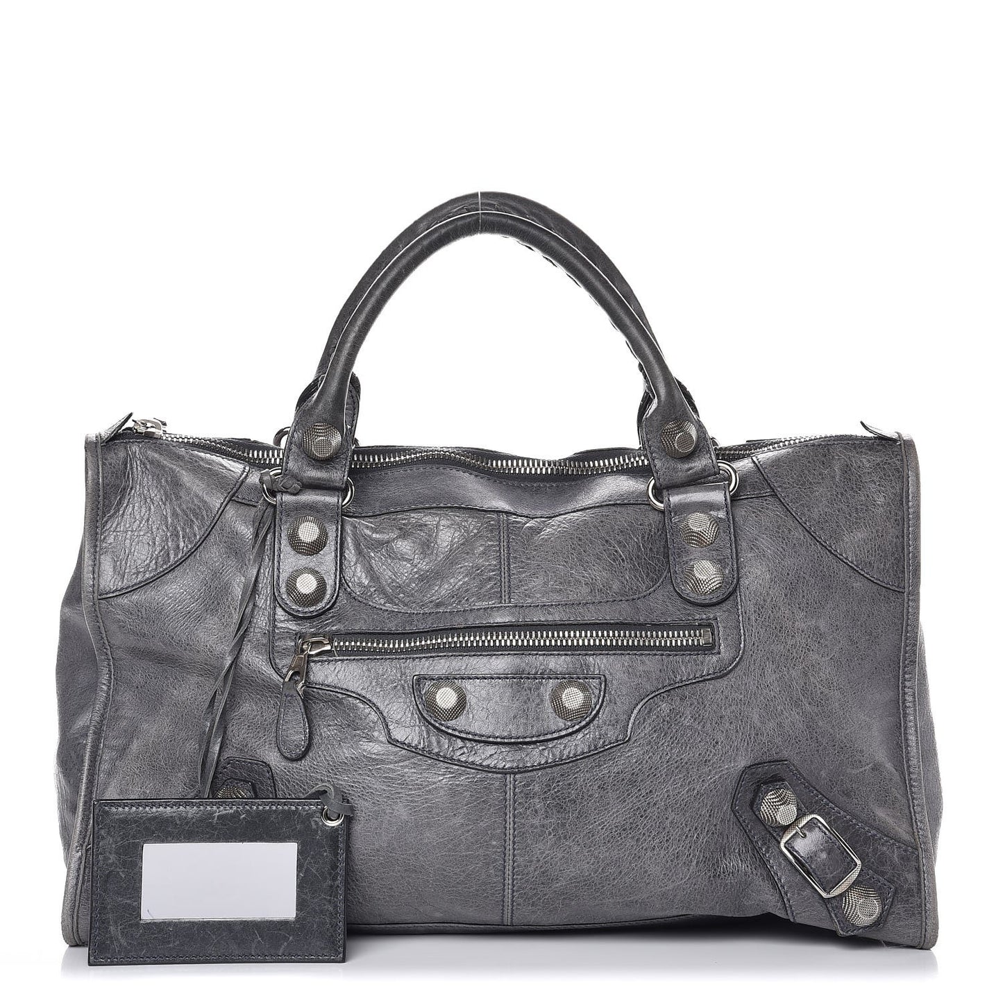 Agneau Giant 21 Silver Hardware Work Anthracite