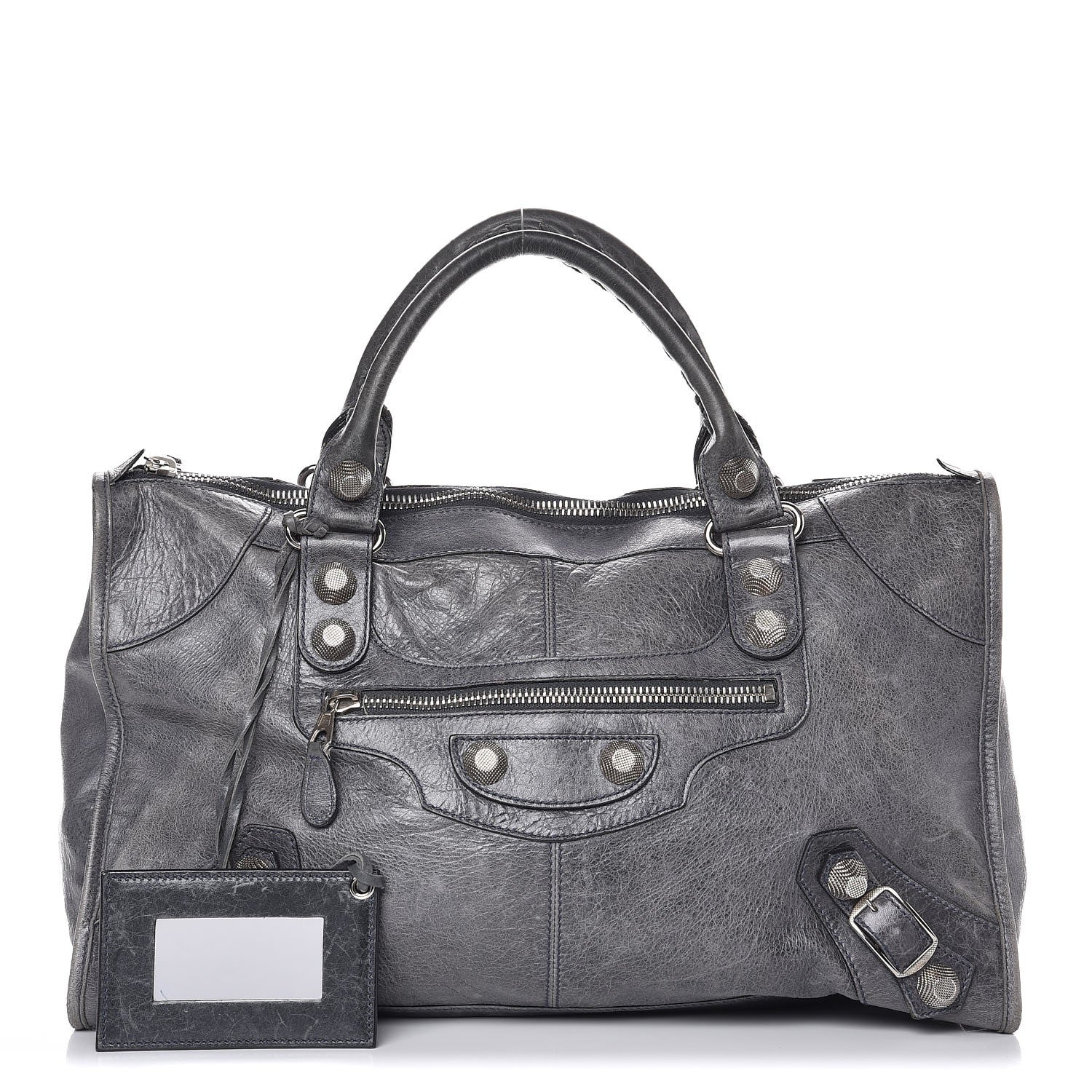 Balenciaga Agneau Giant 21 Silver Hardware Work Anthracite 1 of 12