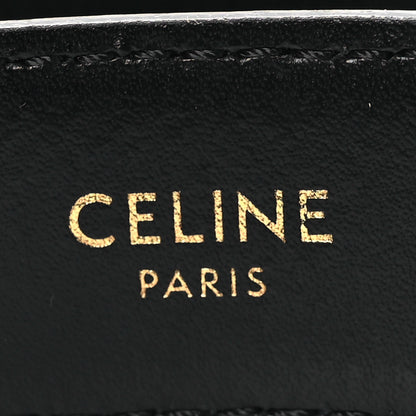 Celine Box Calfskin Medium 25mm Triomphe Belt 90 36 Black 5 of 8