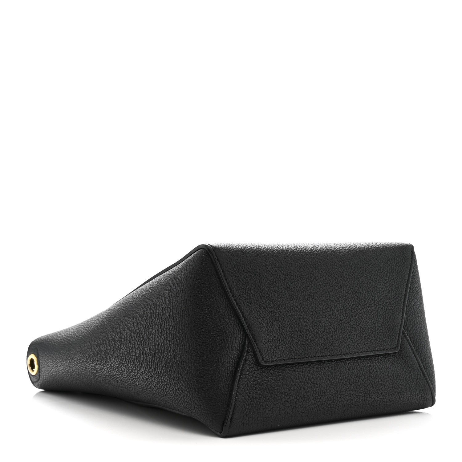 Celine Soft Grained Calfskin Small Sangle Bucket Bag Black 4 of 9