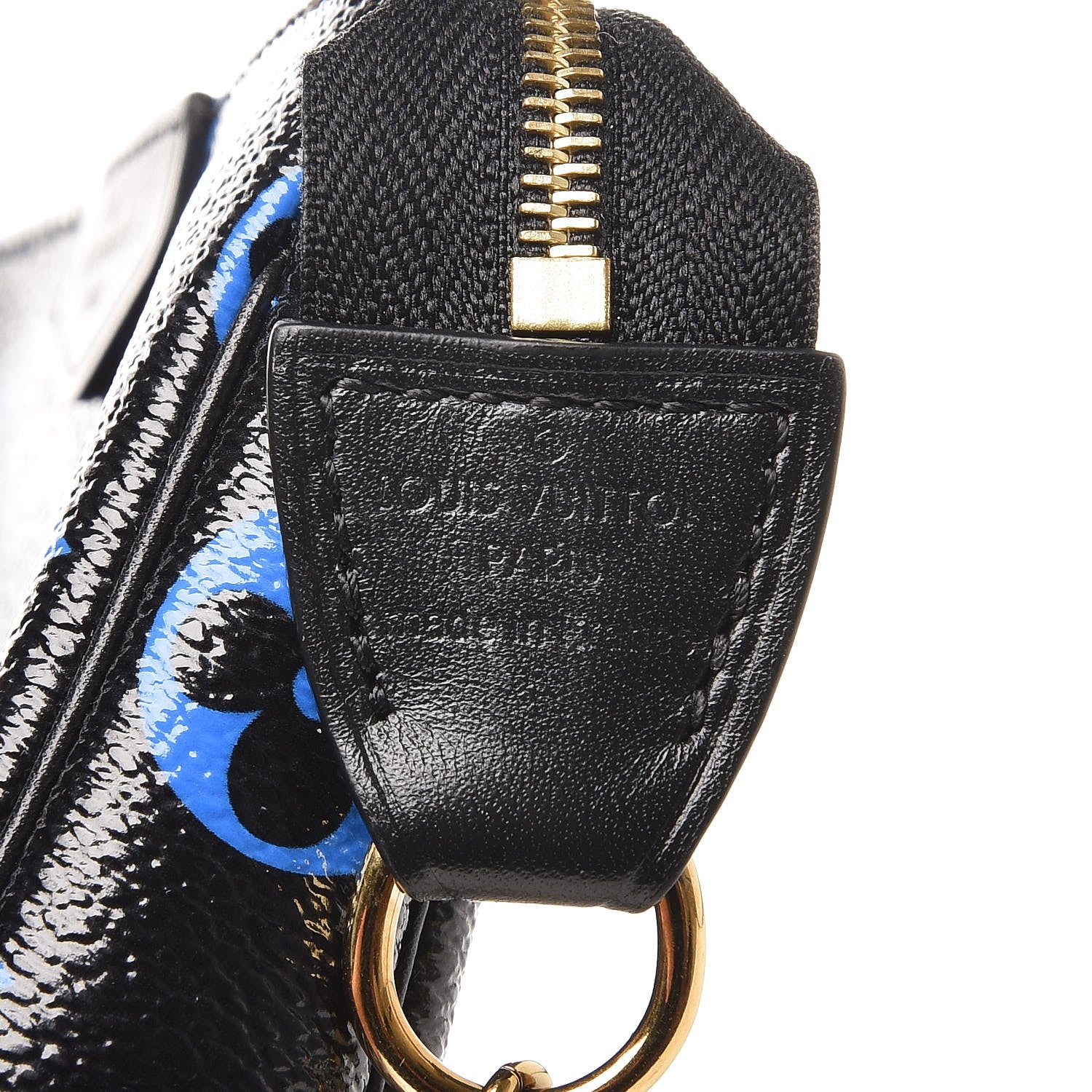 Louis Vuitton Colored Monogram Mini Pochette Accessories Blue Black 6 of 6