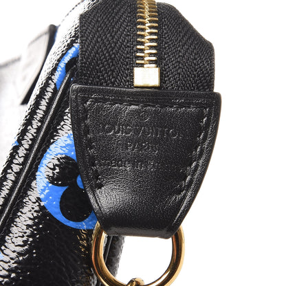 Louis Vuitton Colored Monogram Mini Pochette Accessories Blue Black 6 of 6