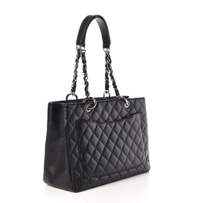 Chanel Caviar Quilted Grand Shopping Tote GST Black 3 of 8