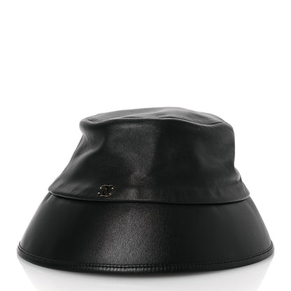 Chanel Lambskin CC Bucket Hat M Black 4 of 9
