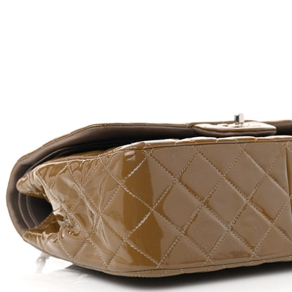 Chanel Patent Calfskin Quilted Jumbo Double Flap Grey 8 of 12