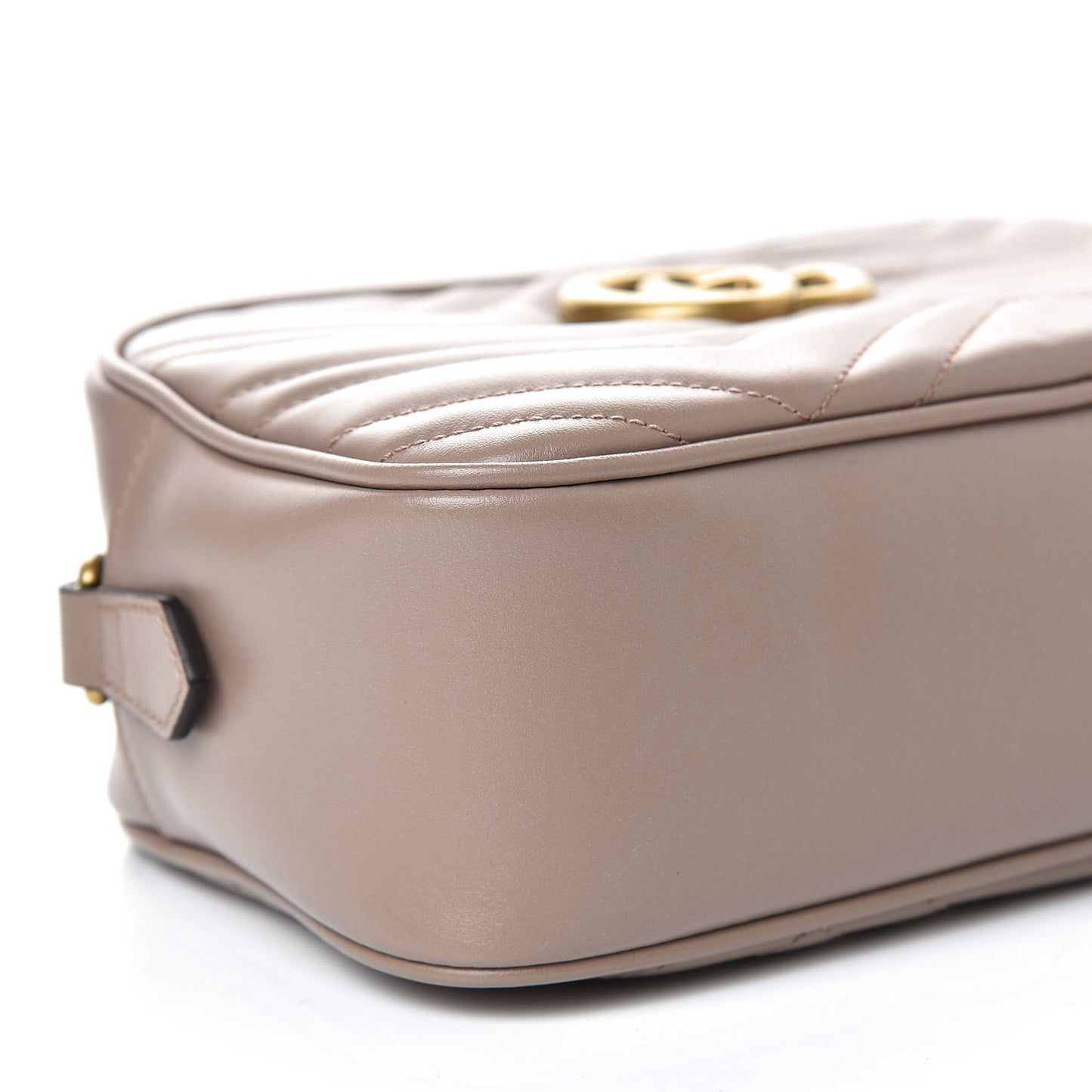 Calfskin Matelasse Small GG Marmont Chain Shoulder Bag Porcelain Rose