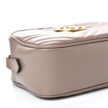 Gucci Calfskin Matelasse Small GG Marmont Chain Shoulder Bag Porcelain Rose 8 of 10