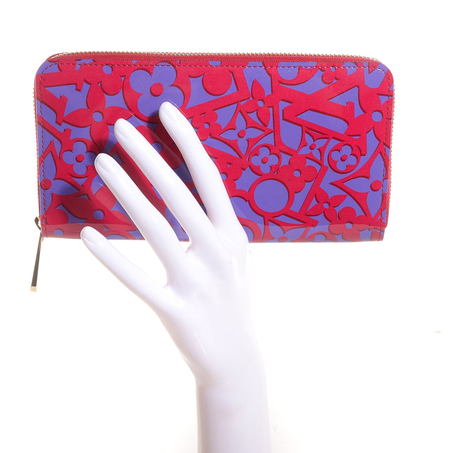 Louis Vuitton Patent Sweet Monogram Zippy Wallet Rose Indien 2 of 8
