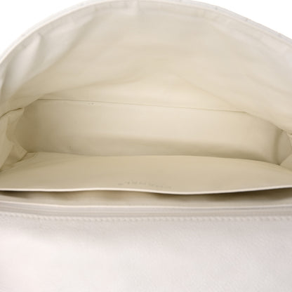 Chanel Caviar Quilted Maxi Single Flap White 5 of 17