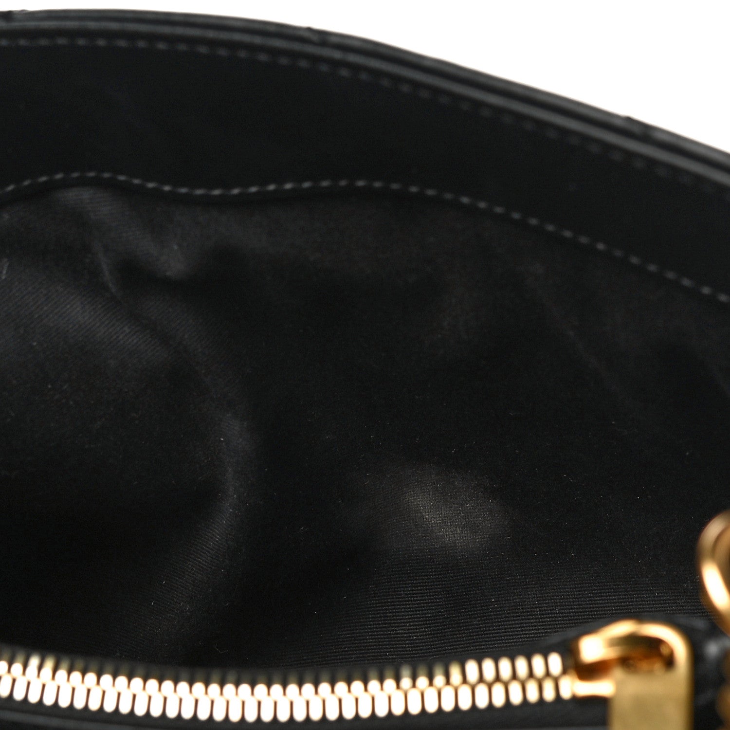 Saint Laurent Calfskin Y Quilted Monogram Small Loulou Chain Satchel Black 10 of 14