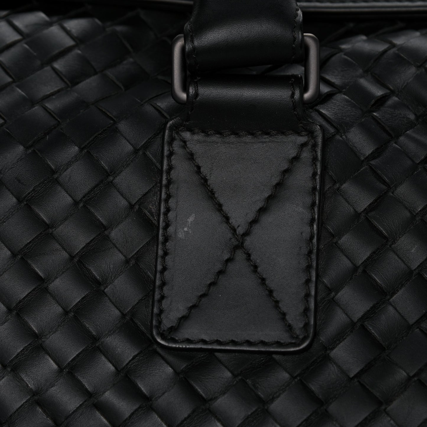 Nappa Intrecciato VN Large Duffel Black