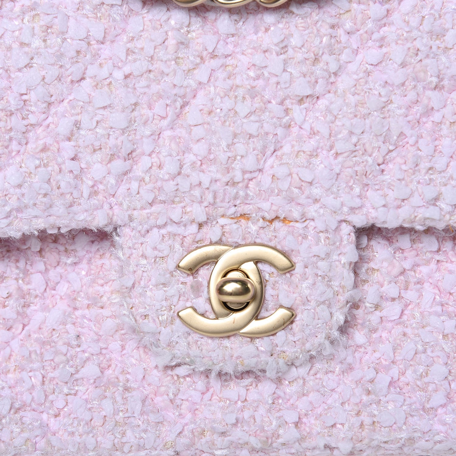 Chanel Tweed Medium Double Flap Pink 11 of 20