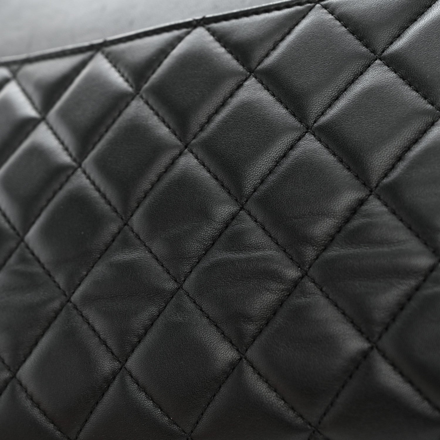 Chanel Lambskin Quilted Chanel 7 Tote Black 14 of 21