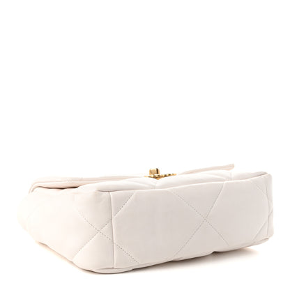 Chanel Lambskin Quilted Medium Chanel 19 Flap White 4 of 11