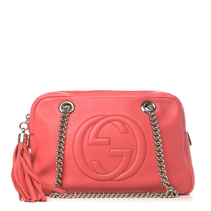 Gucci Pebbled Calfskin Small Soho Bowler Begonia Pink 1 of 10