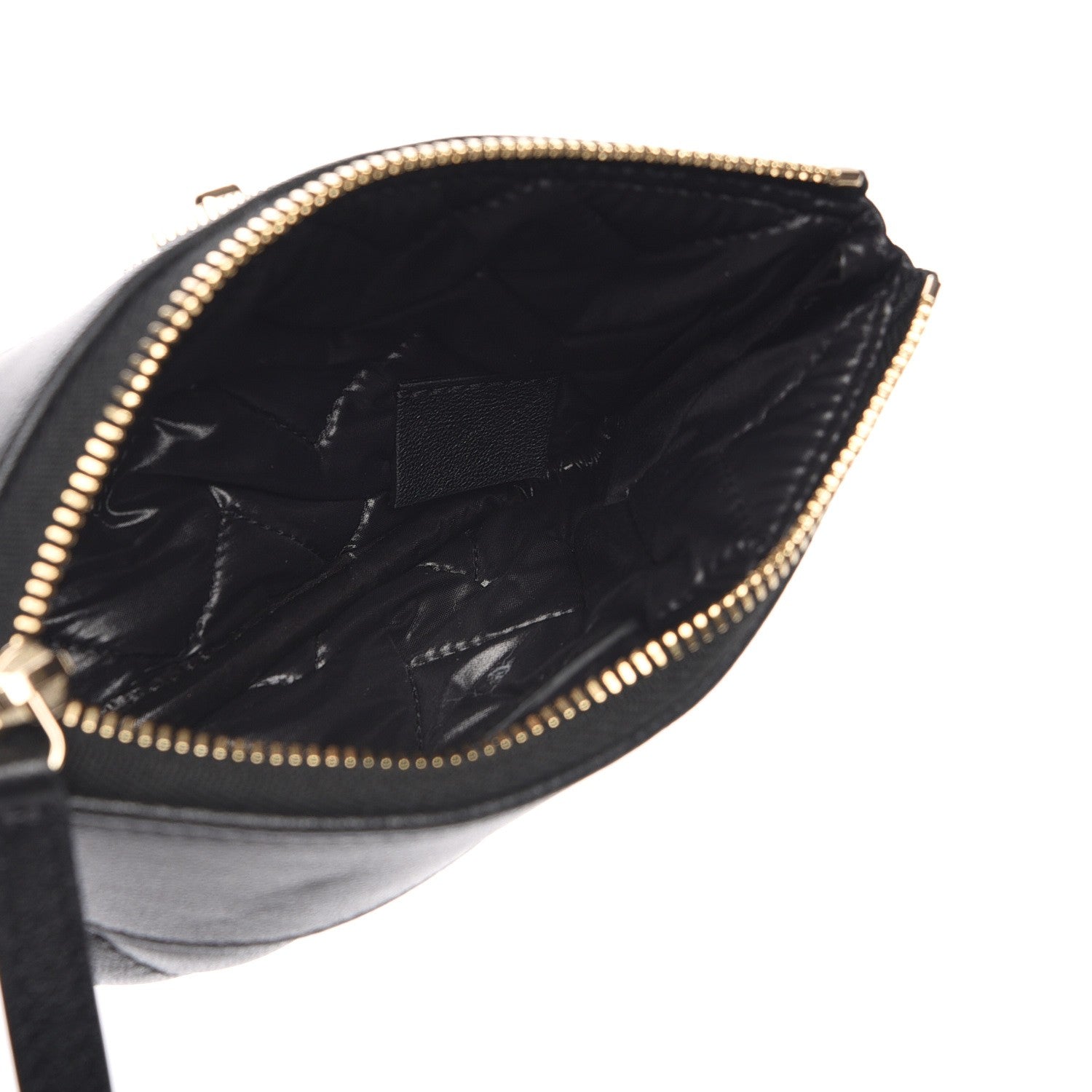 Chanel Sheepskin Chevron Quilted Small Cosmetic Case Black 5 of 8