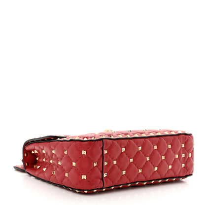 Valentino Garavani Nappa Medium Rockstud Spike Shoulder Bag Rosso Valentino 4 of 12