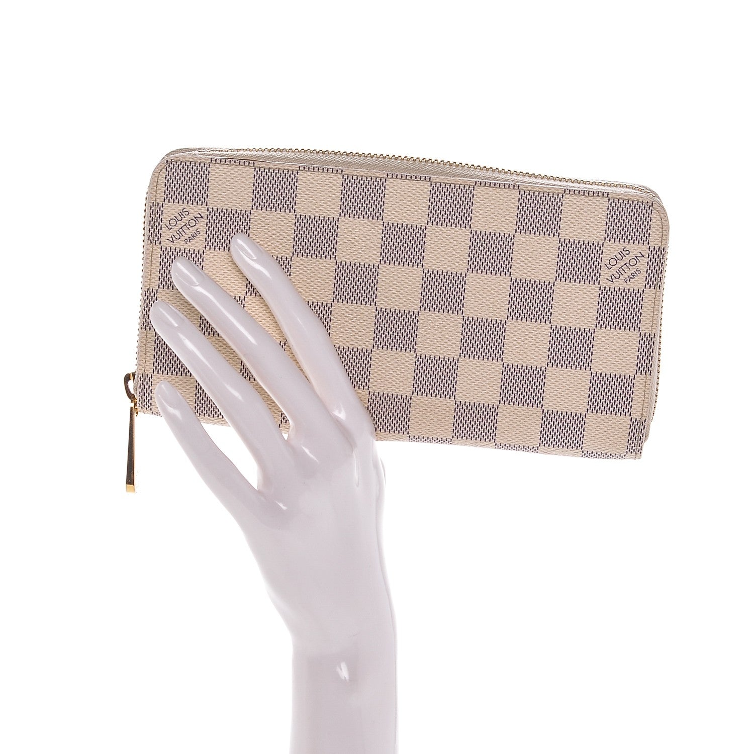 Louis Vuitton Damier Azur Zippy Wallet 2 of 8