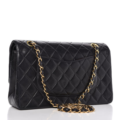Chanel Lambskin Quilted Medium Double Flap Black 3 of 10