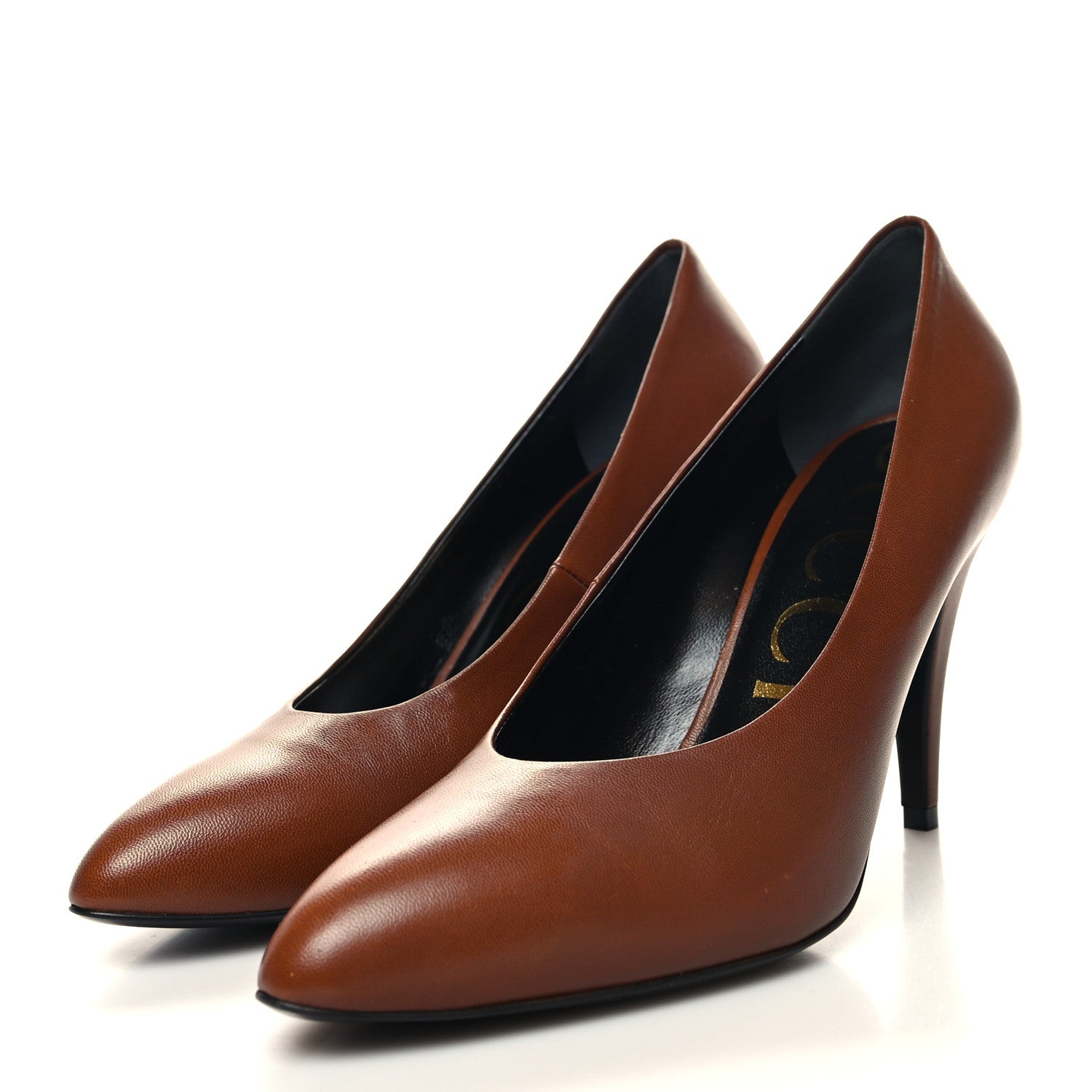 Gucci Malaga Kid Pumps 38 Bright Cuir 3 of 9