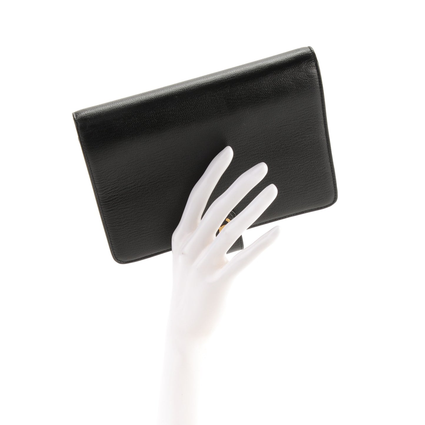 Goatskin Small Ring Agenda Planner Black