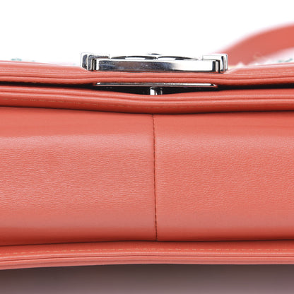 Chanel Lambskin Tweed Medium Boy Flap Coral 10 of 11