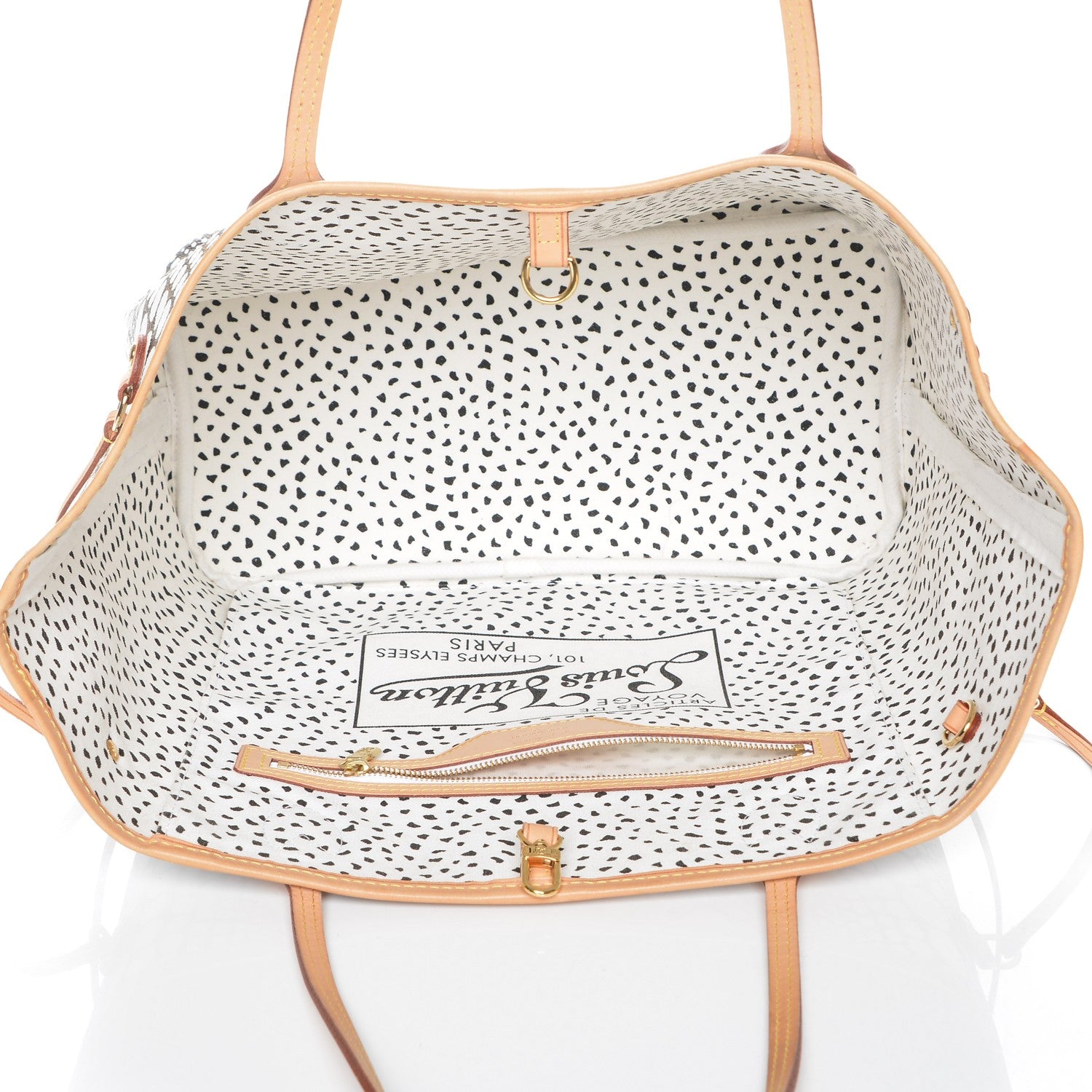 Louis Vuitton Monogram Kusama Waves Neverfull MM White 4 of 6