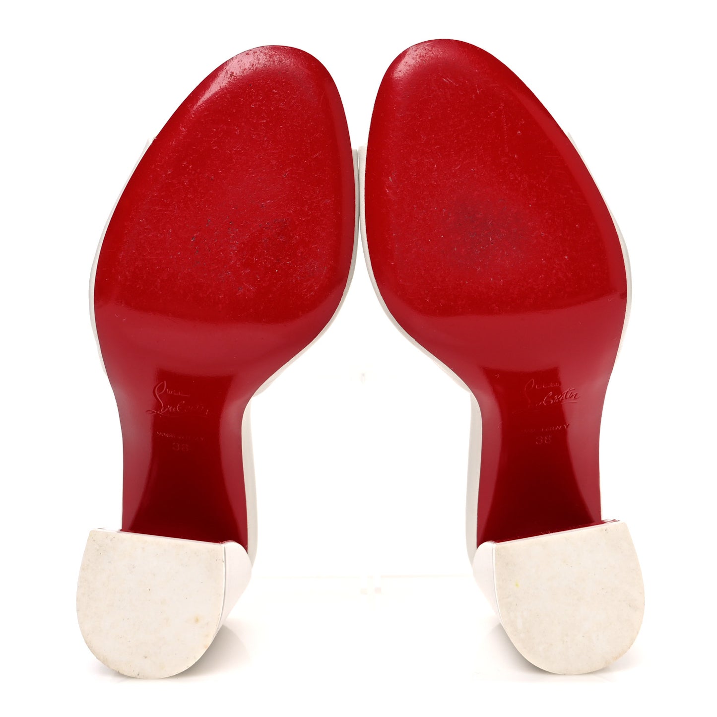 Nappa Jane 85 Mule Sandal Pumps 38 White