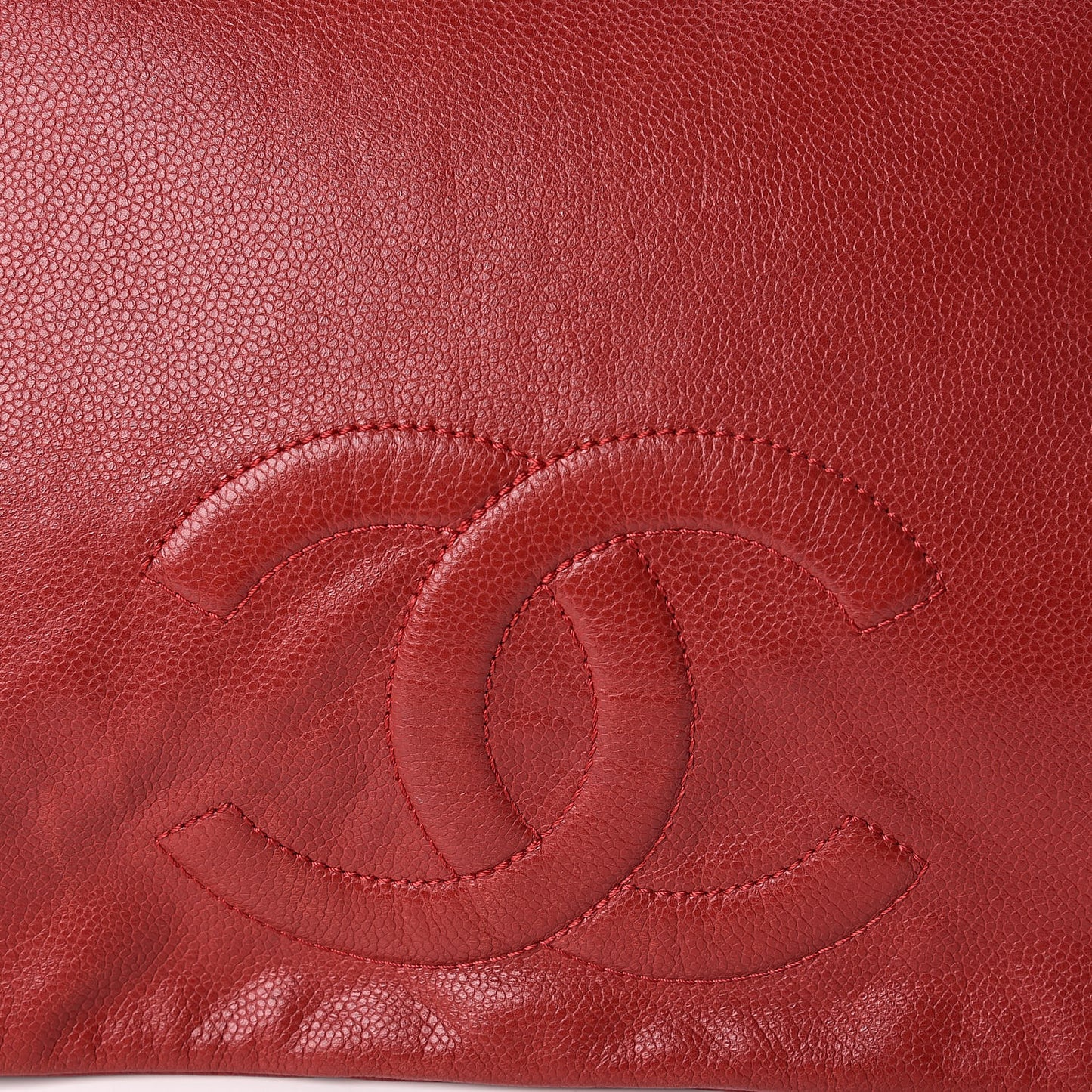 Caviar Timeless CC Accordion Flap Red