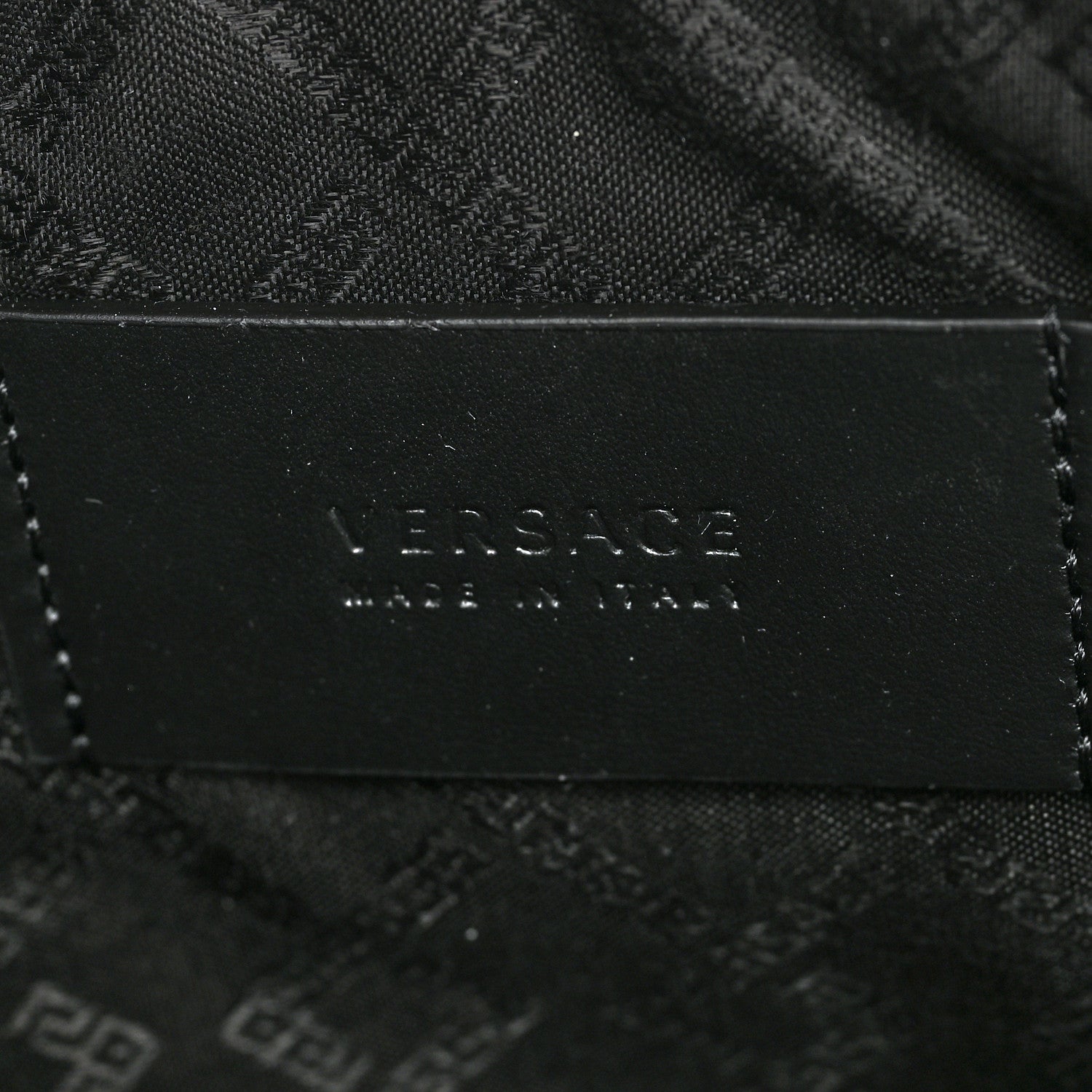 Versace Smooth Calfskin La Medusa Pouch Burgundy 6 of 7