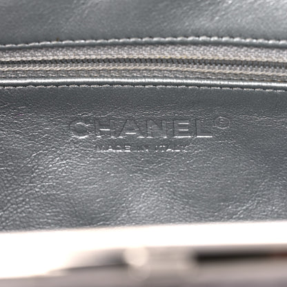 Chanel Metallic Aged Calfskin Quilted Timeless Clutch Silver 6 of 8