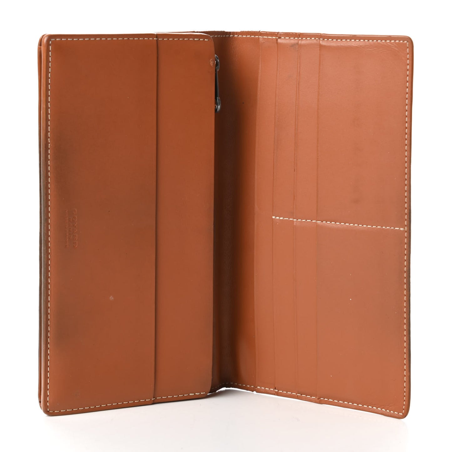 Goyardine Long Bi-Fold Wallet Black Gold